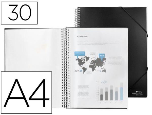 CARPETA 30-FUND.A4 NEGRA LD 75082/EC31