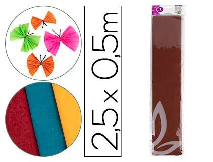 PAPEL CREPE 050x2,5 LD MARRON 24279/CP16