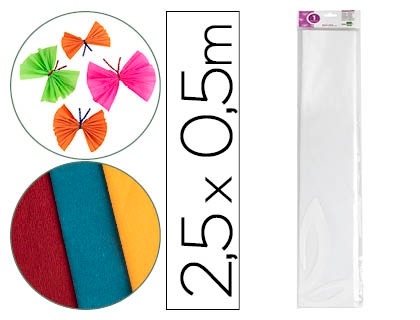 PAPEL CREPE 050x2,5 LD BLANCO 24264/CP01