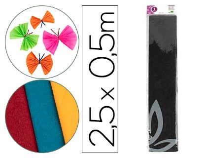 PAPEL CREPE 050x2,5 LD NEGRO 24280/CP17