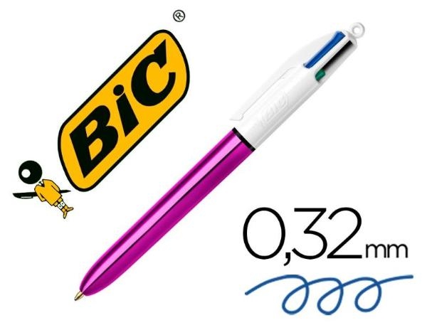 BOLIGRAFO BIC 4-COL.156956/951351 MORADO