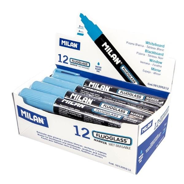 ROTULADOR MILAN FLUOGLASS 591295212 AZUL