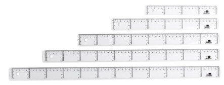 REGLA LD PLASTICO CRIST.30cm 20426/RG03