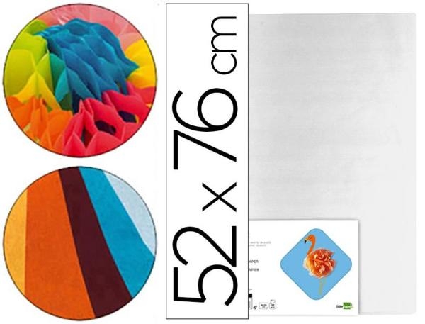 PAPEL SEDA LD 52x76 37665/SE26 BLANC.B25