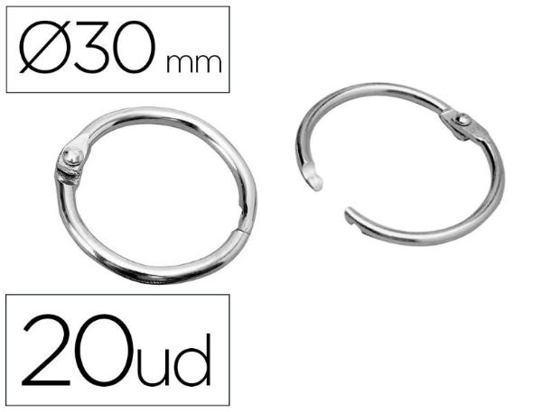 ANILLA METAL LD 30mm 404/AN02 CAJA 20 un