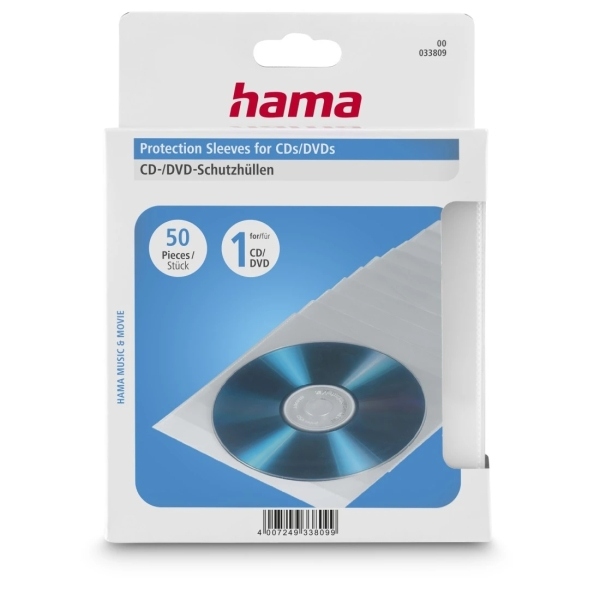 FUNDA CD HAMA 00033809 PACK 50 unidades