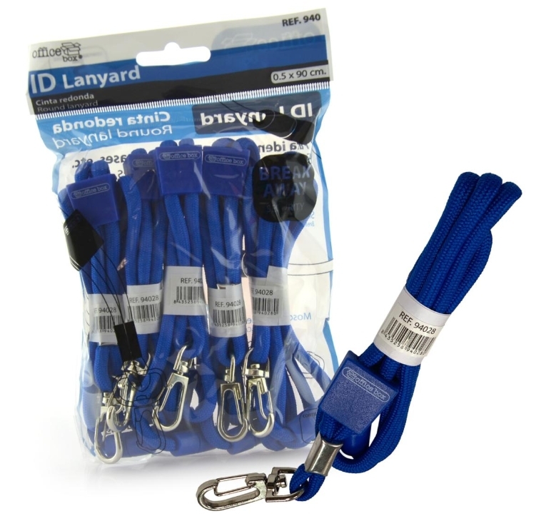 LANYARD OB REDONDO 0,4x90cm AZU.OS.94028