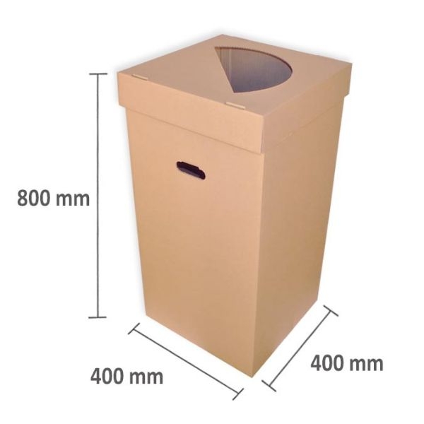 CONTENEDOR RECICLAJE CONS.40x40x80, UNID