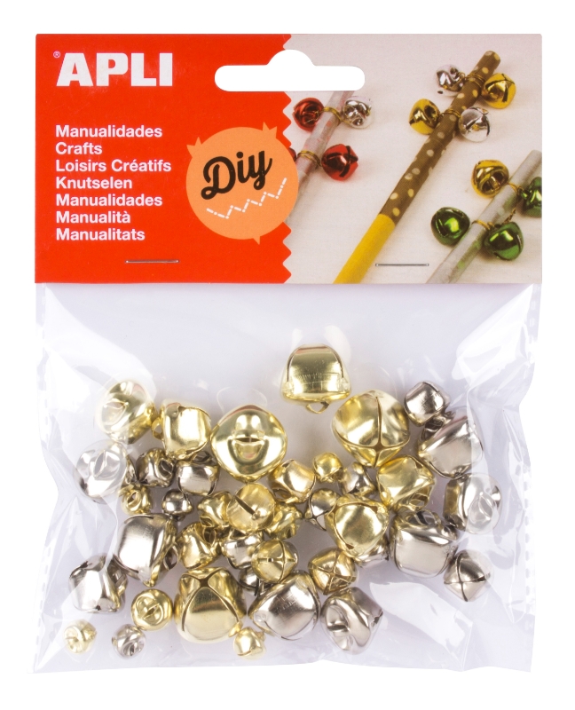 CASCABELES APLI ORO Y PLATA 16833 P/40un