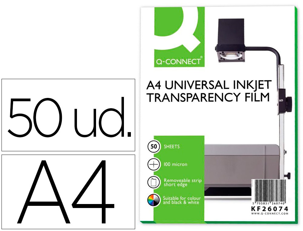 TRANSPARENCIAS A4 QC 25194/KF26074 C/50