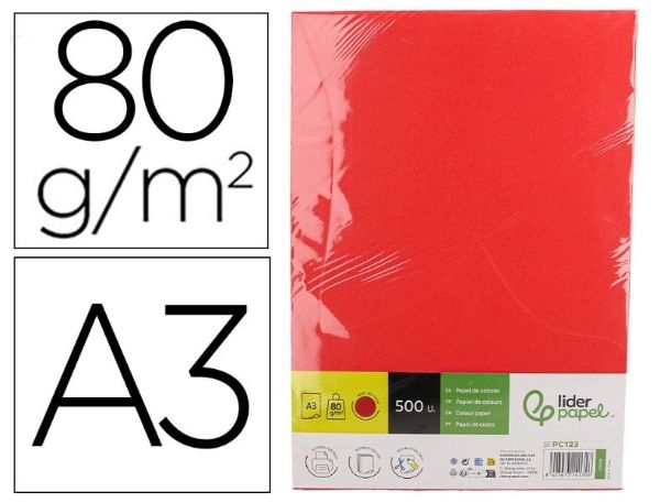 PAPEL COLOR QC A3/80/500 RI.175126/PC123