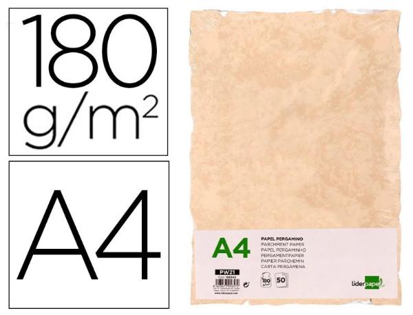 PAPEL PERGAMINO LD A4/180g 166642/PW21