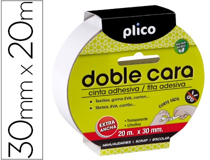 CINTA ADHES.DOBLE CARA PLICO 77572/13320