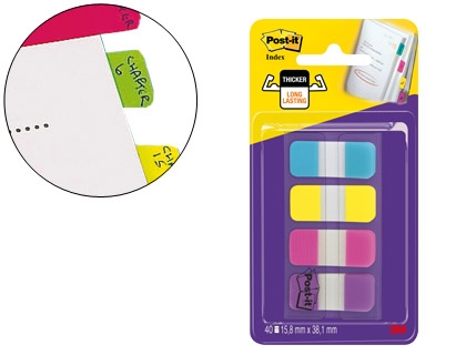 INDEX POST-IT RIGID.676-AYPV/78151 16x38