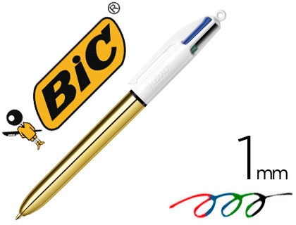 BOLIGRAFO BIC 4-COL.155817/982878 ORO