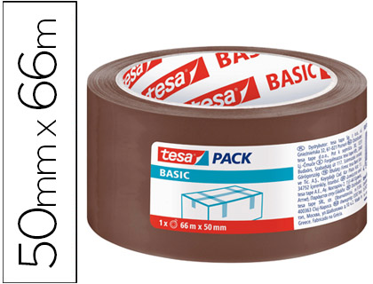 CINTA PACK TESA 66x50 BASIC MARRON 58571