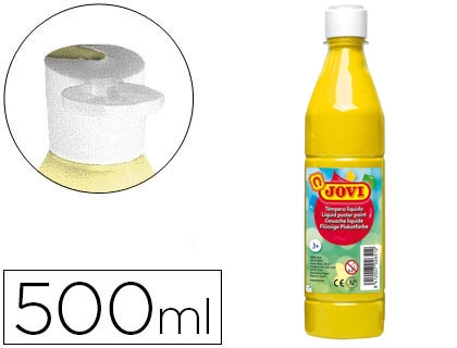 TEMPERA LIQUIDA JOVI 500ml AMARILL.50602