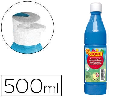 TEMPERA LIQUIDA JOVI 500ml AZUL CY.50621