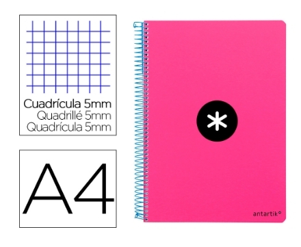 CUADERNO ANTARTIK A4/80H 74686/KE05 ROSA