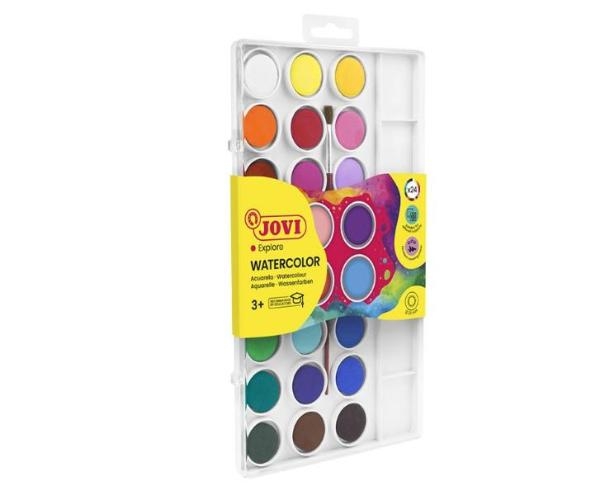 ACUARELAS JOVI C/24 COLORES 22mm 800/24