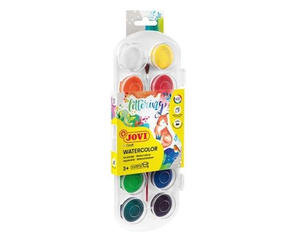 ACUARELAS JOVI C/12 COLORES 30mm 830/12