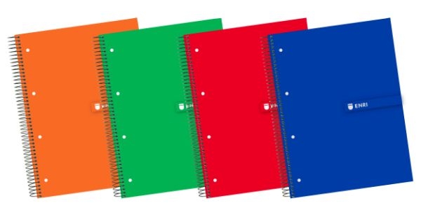 CUADERNO ENRI 100430093 A4 5x5 160H sur