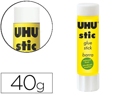 PEGAMENTO EN BARRA UHU 40gr 78520/36702,