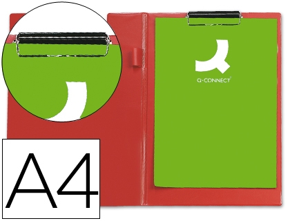 CARPETA PINZA QC A4 26153/KF01302 ROJA