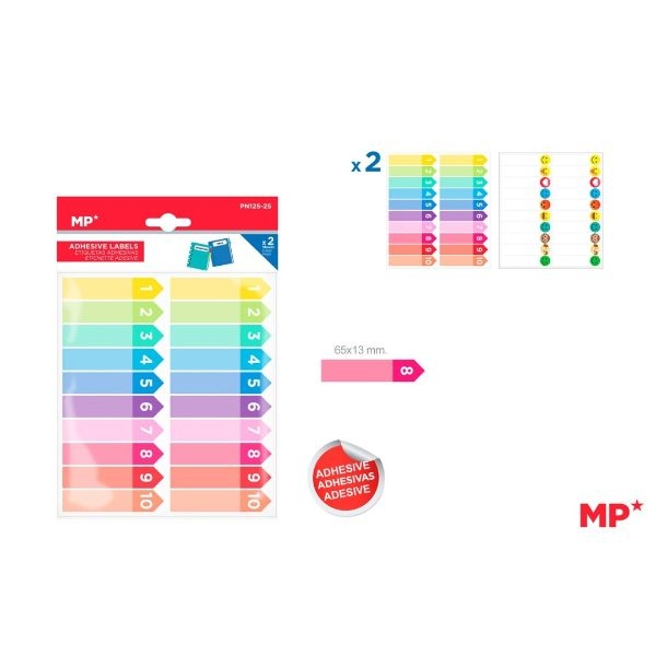 ETIQUETAS ADHESIVAS MP PN125-25