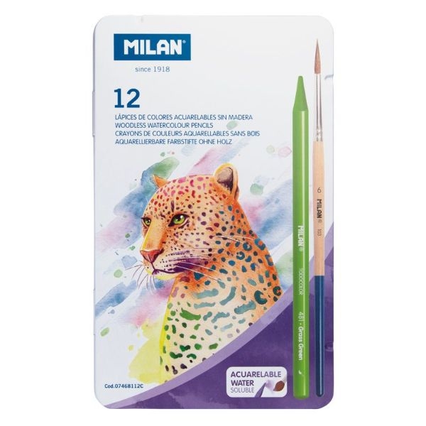 ESTUCHE METAL MILAN 07468112C 12 LAPI.+ 
