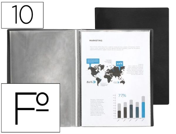 CARPETA 10-FUND.A4 NEGRA LD 77155/EC41