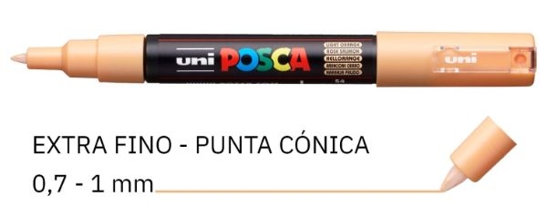 ROTULADOR UNI POSCA PC-1M NARANJA CLARO