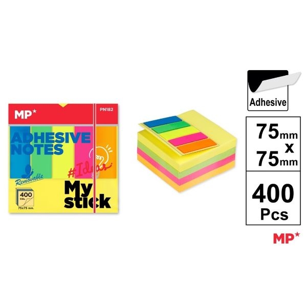NOTAS ADH.COLOR MP 75x75 PN182 400 hojas