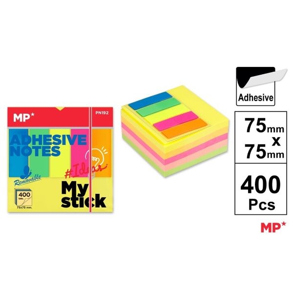 NOTAS ADH.COLOR MP 75x75 PN192 400 hojas