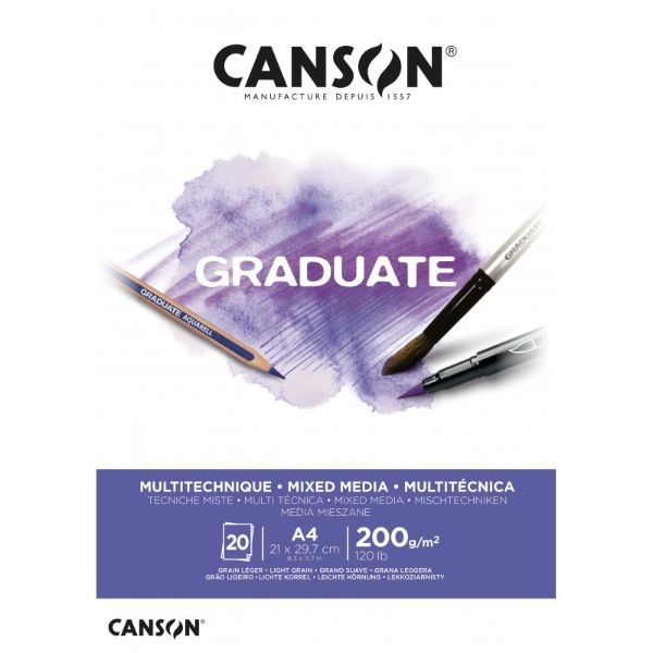 BLOC CANSON GRADUATE A4 400110377 MIXED