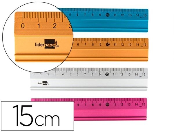 REGLA LD 15cm ALUMINIO 48660/RG08 COLORE