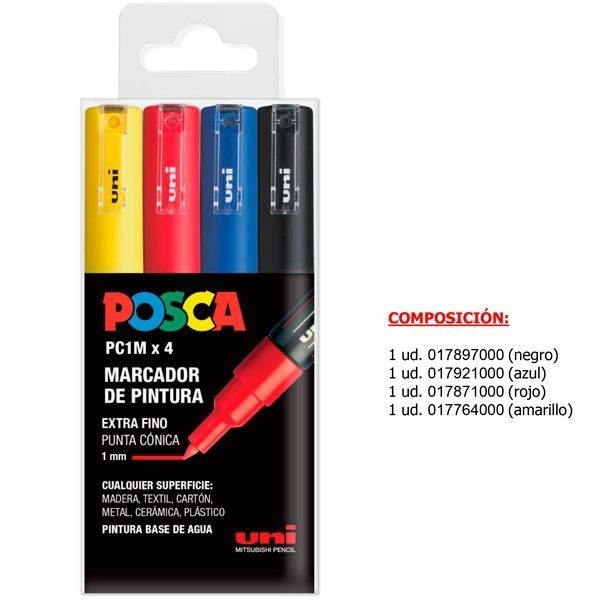 ESTUCHE POSCA PC1M/4C BASIC 182634668