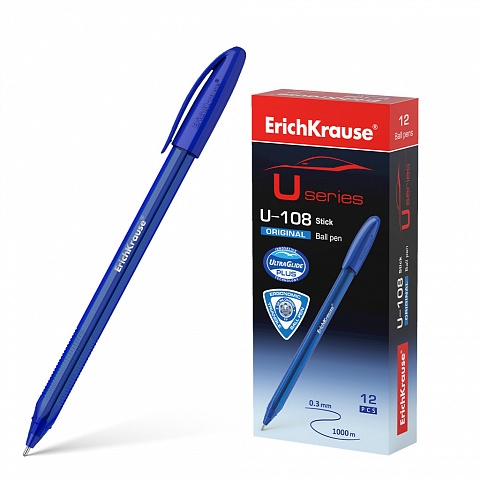 BOLIGRAFO EK U-108 AZUL 53738, UNIDAD