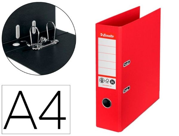 ARCHIVADOR ESSELTE A4 ROJO 163199/627568