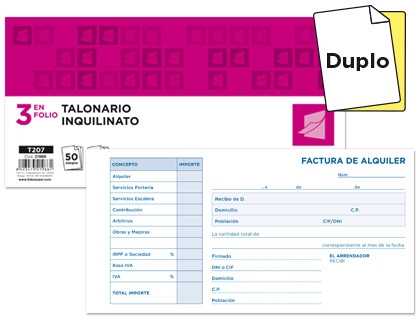 TALONARIO LD INQUILINATO 21986/T207