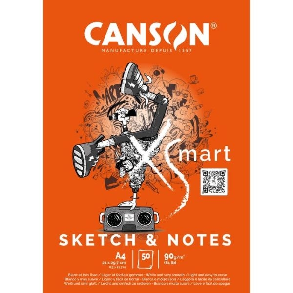 BLOC CANSON XS A4/50H 90gr C32250P003