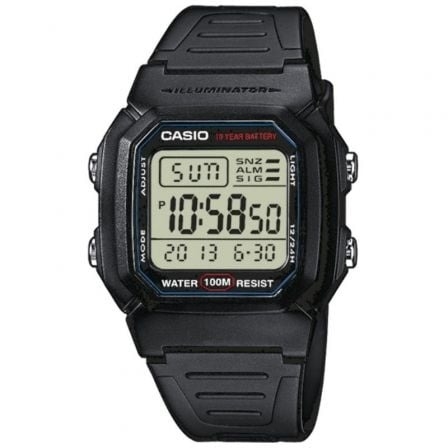RELOJ DIGITAL CASIO MEN W-800H-1AVES 44m