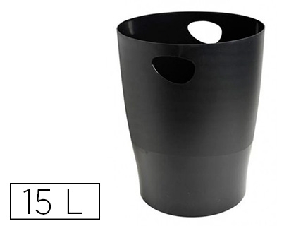 PAPELERA EXAC.156075/453014D 15L NEGRA