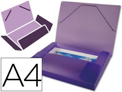 CARPETA LD PLA.A4 G/S VIOLETA 25612/SS60