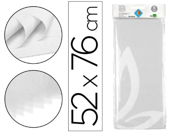 PAPEL SEDA LD 52x76 36082/SE01 BLAN.B-5h