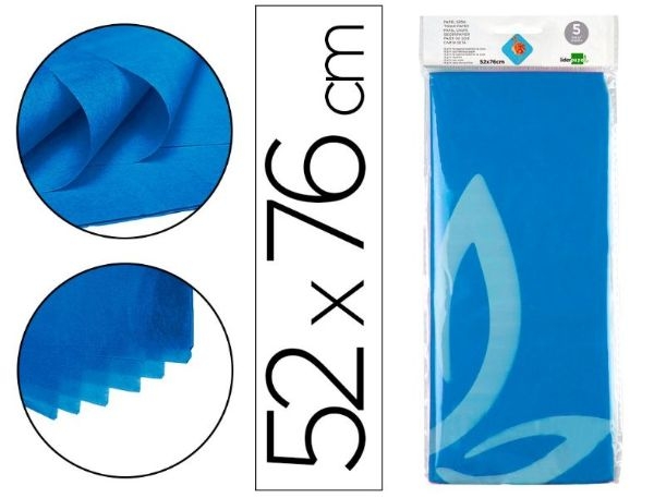 PAPEL SEDA LD 52x76 36072/SE05 AZUL B-5h