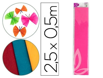 PAPEL CREPE 050x2,5 LD ROSA 24270/CP07, 