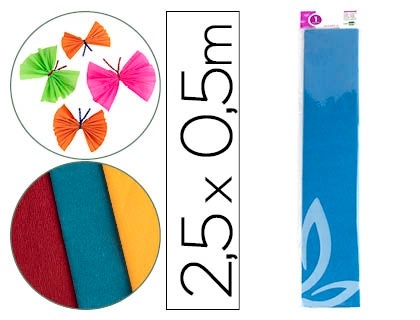 PAPEL CREPE 050x2,5 LD AZUL 24274/CP11, 