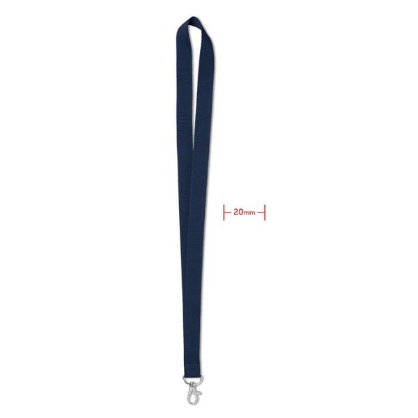 LANYARD CON GANCHO 20mm MO9058-04 AZUL O