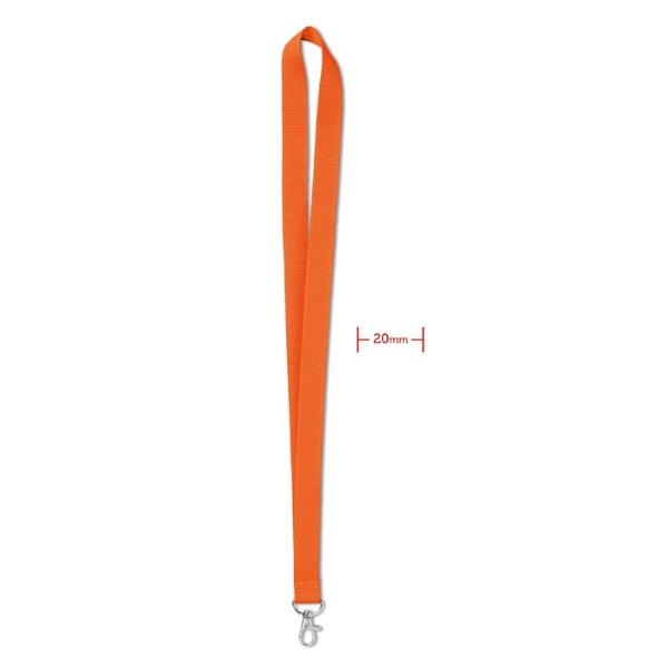 LANYARD CON GANCHO 20mm MO9058-10 NARANJ